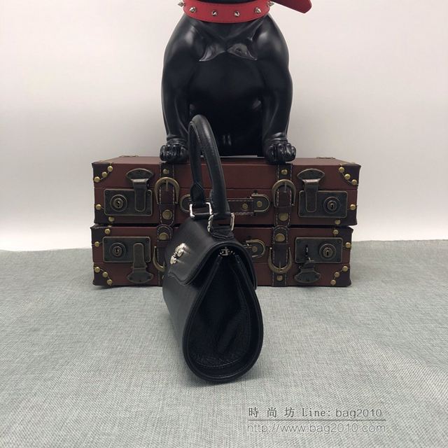 chrome hearts包 克羅心童軍花 貝殼復古小挎包 925銀配件 克羅心手提包  gjc1972